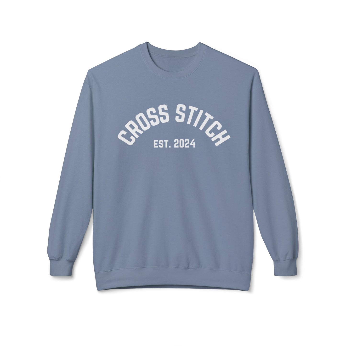 Cross Stitch classic sweatshirt ( White, Grey, and more Crewneck)