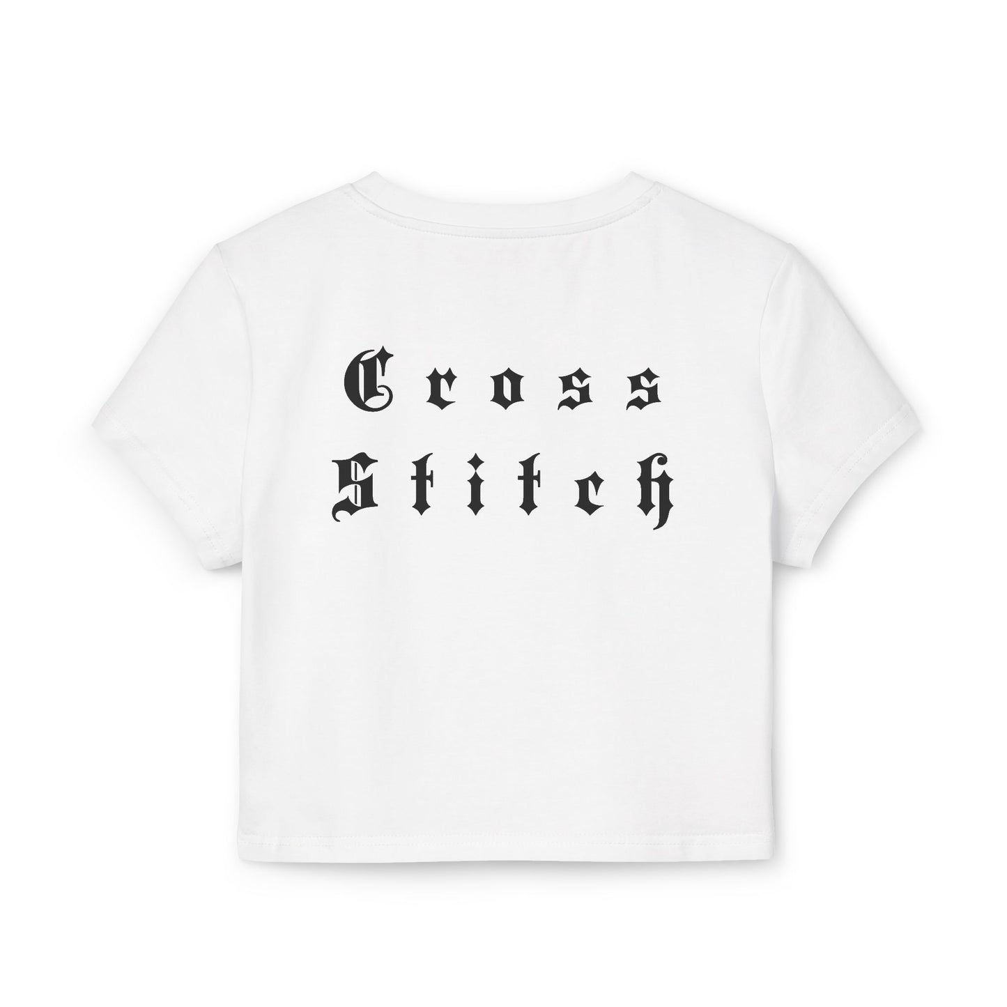 Cross Stitch heart women's baby tee