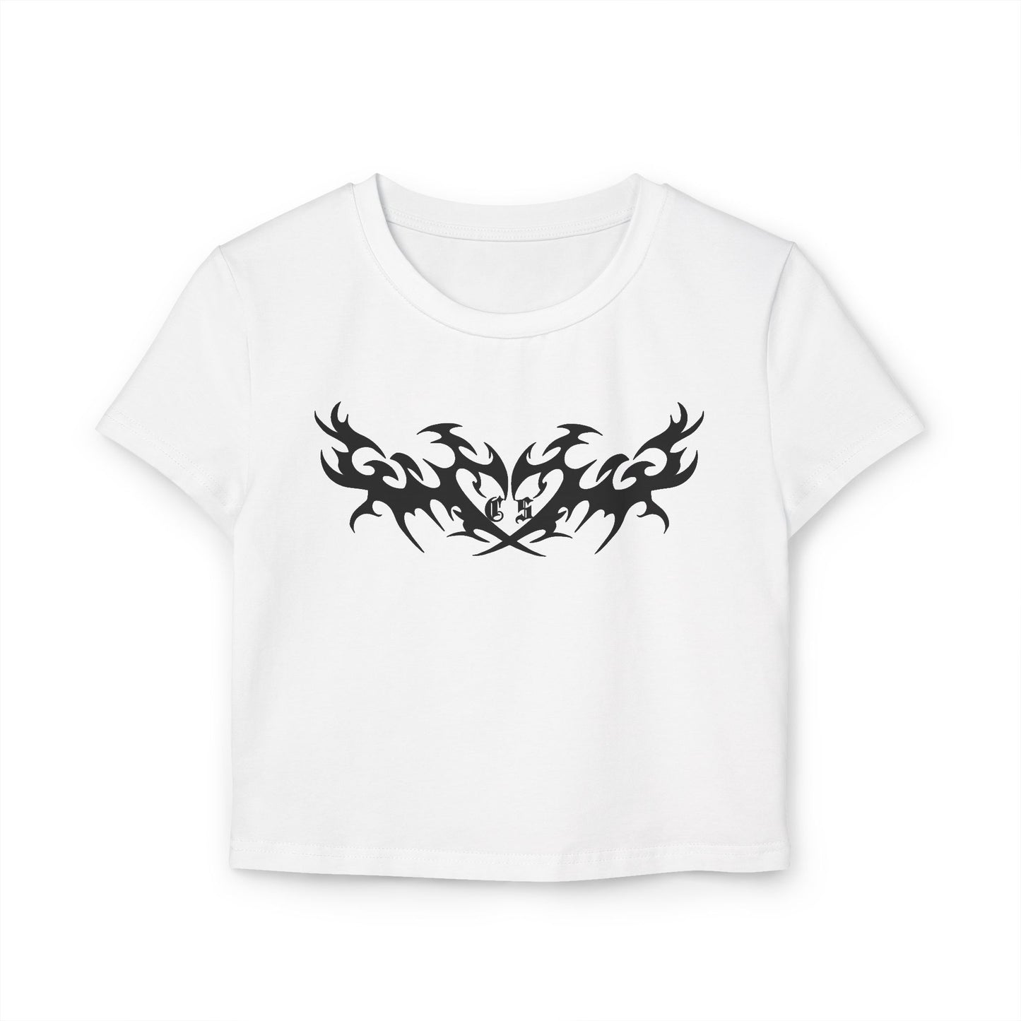 Cross Stitch heart women's baby tee