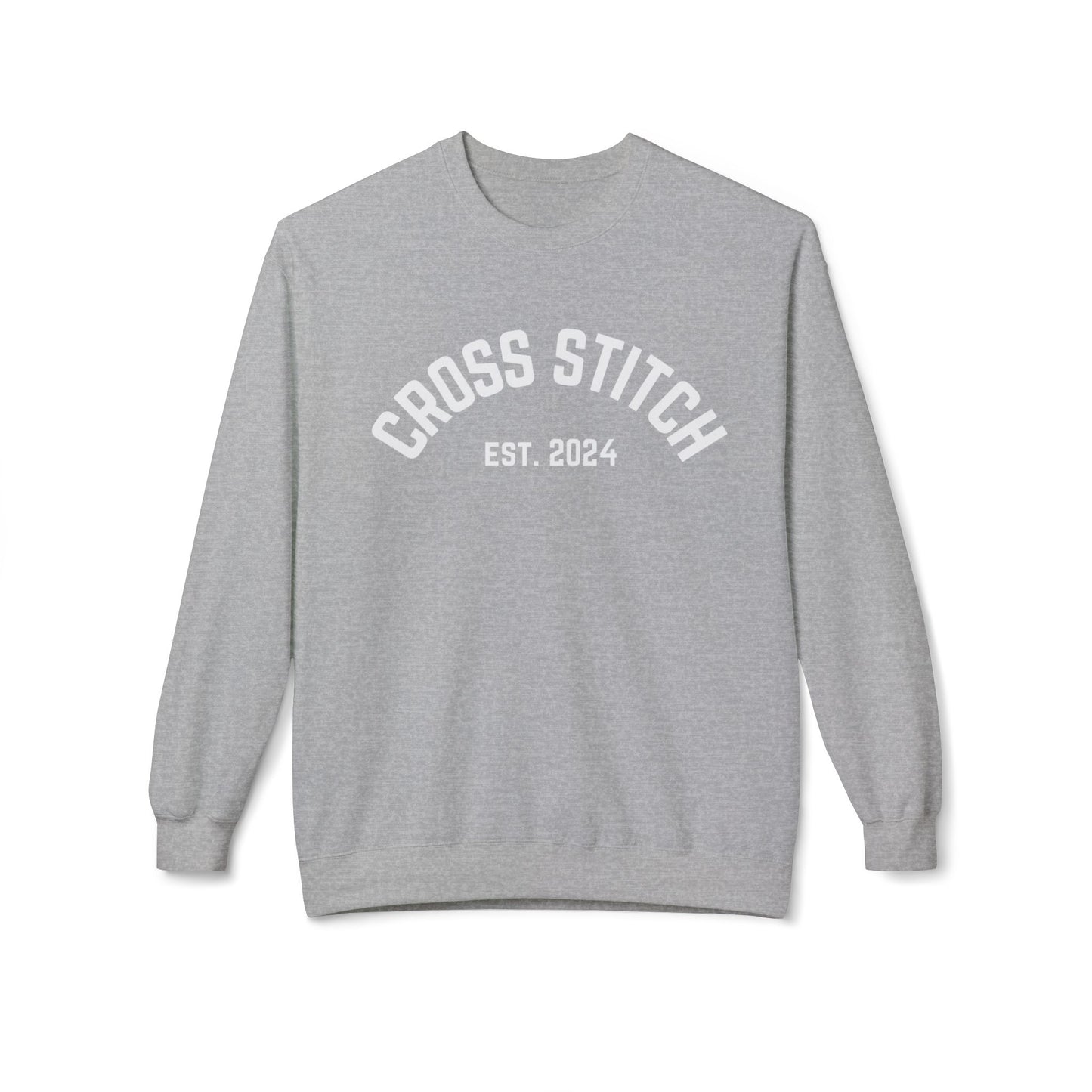 Cross Stitch classic sweatshirt ( White, Grey, and more Crewneck)