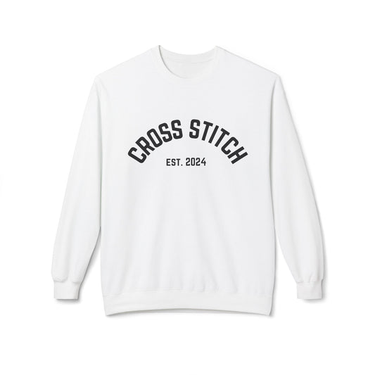 Cross Stitch classic sweatshirt (White Crewneck)